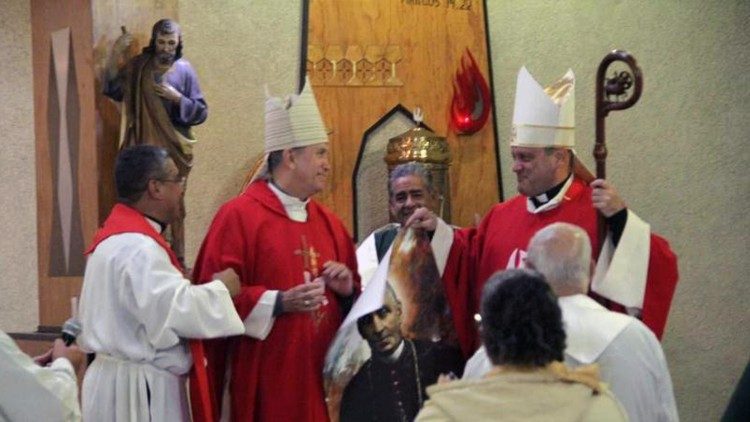 Celebración eucarística durante el Encuentro de la pastoral de movilidad humana en Mexico