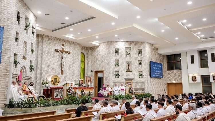 Pamaldos šv. Juozapo katedroje Abu Dabyje (JAE)