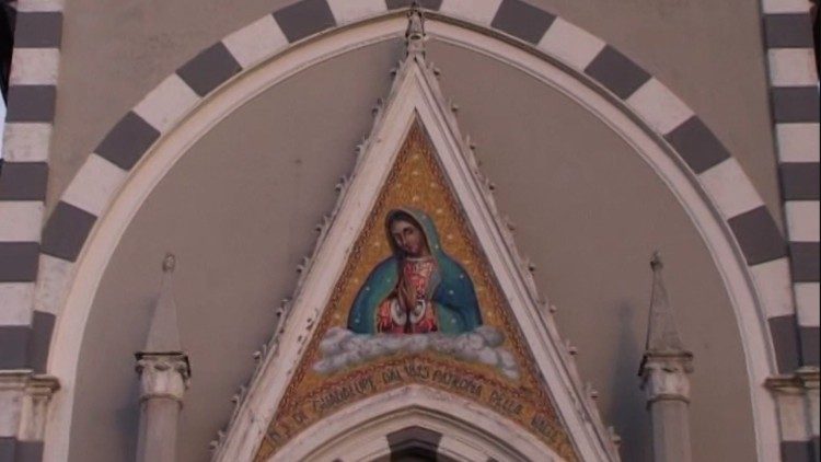 Lienzo denominado la “Patrona del Valle de Aveto”, del pueblo de San Esteban de Aveto, en Génova