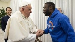 Сустрэча Папы з мігрантамі