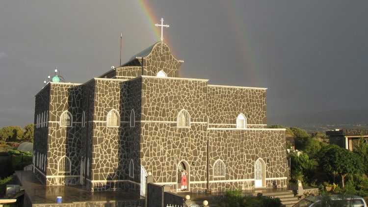 La casa de huéspedes de las monjas trapenses de Azeir, Siria, que actualmente alberga a la comunidad religiosa.