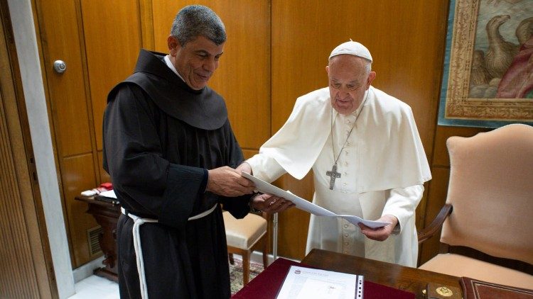 Ibrahim Faltas mit dem Papst