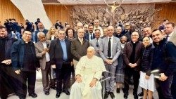 Encuentro de la OIEC (Oficina Internacional de las Escuelas Católicas) con el Papa Francisco en el Aula Pablo VI