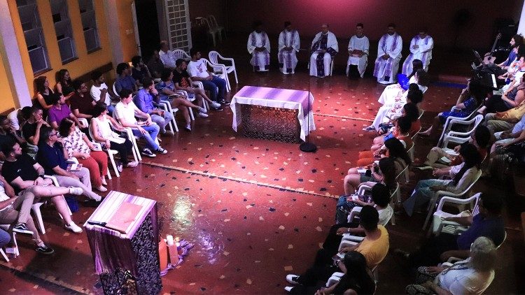 Celebração Eucarística no Anchietanum