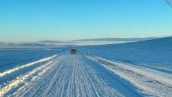Winter in der mongolischen Steppe
