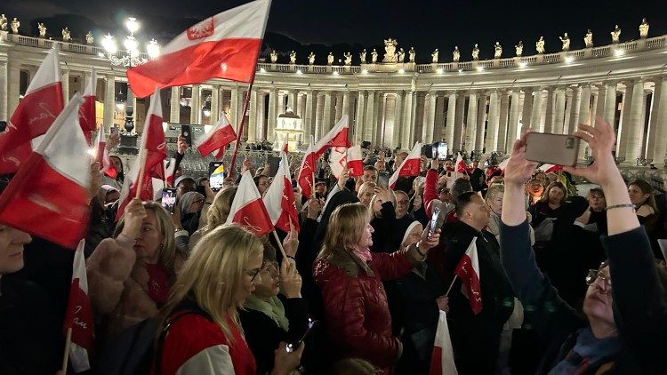 Polonia podczas czuwania na Placu św. Piotra, 2024