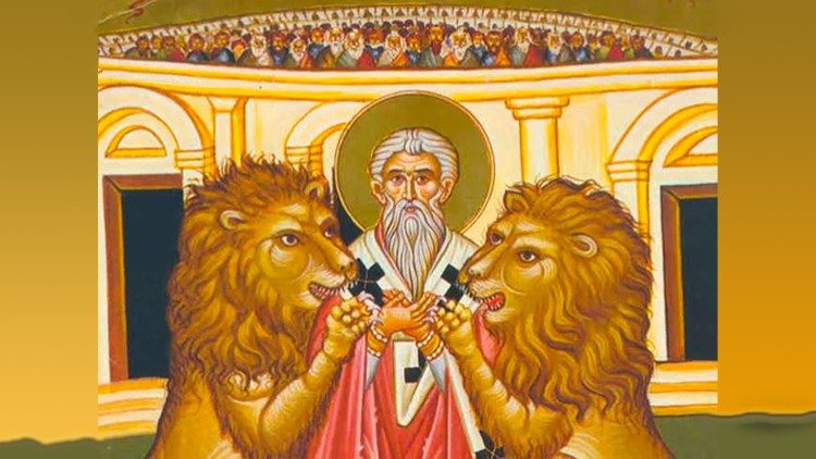 Uma representação do bispo mártir Santo Inácio de Antioquia