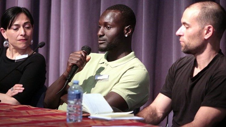 Daniel Bourha told his story on 6 April 2024 at the MED24 conference on migration in Marseille.  