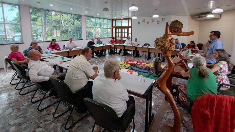 Um dos encontros da delegação da Adveniat em Manaus