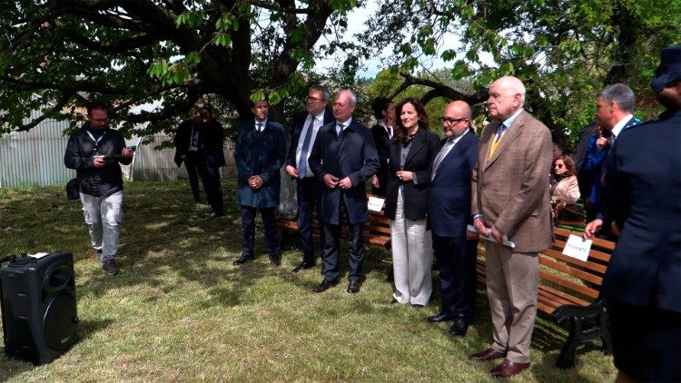 Presenti all'inaugurazione i ministri della Giustizia, Carlo Nordio, e quello della Cultura, Gennaro Sangiuliano