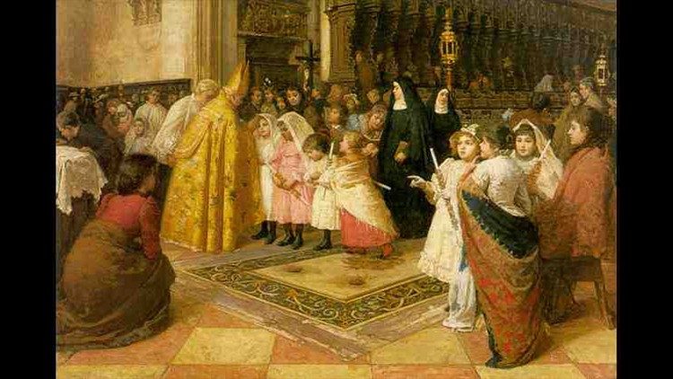 Una delle opere illustrate nel libro "omaggio a Pio X"