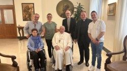 Maria José Soares de Carvalho se setkala s papežem Františkem v Domě svaté Marty