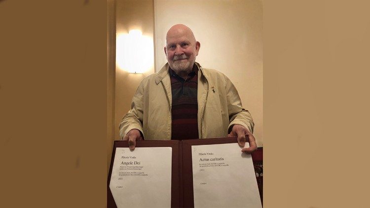 Der lettische Komponist war in Rom zu Besuch