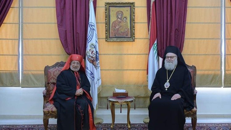 2024.04.21 Visite del Patriarca Minassian al Patriarca Yazigi e al vescovo di Tripoli dei maroniti