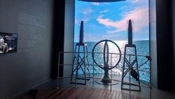 Una sala della mostra dedicata a Guglielmo Marconi