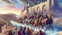 பெலிஸ்தியர்களை எதிர்த்துப் போரடிய வீரர்கள்