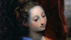 Federico Fiori detto il Barocci (Urbino, 1533-1612), Annunciazione, 1582-1584, Olio su tavola trasportato su tela, cm 248 x 170, Città del Vaticano, Musei Vaticani, Pinacoteca, inv. MV 40376, ©Musei Vaticani