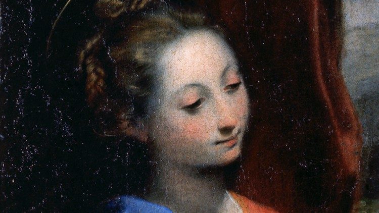 Federico Fiori detto il Barocci (Urbino, 1533-1612), Annunciazione, 1582-1584, Olio su tavola trasportato su tela, cm 248 x 170, Città del Vaticano, Musei Vaticani, Pinacoteca, inv. MV 40376, ©Musei Vaticani