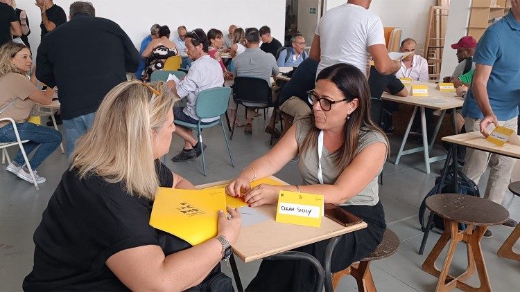 Giorgia Puleo durante un workshop