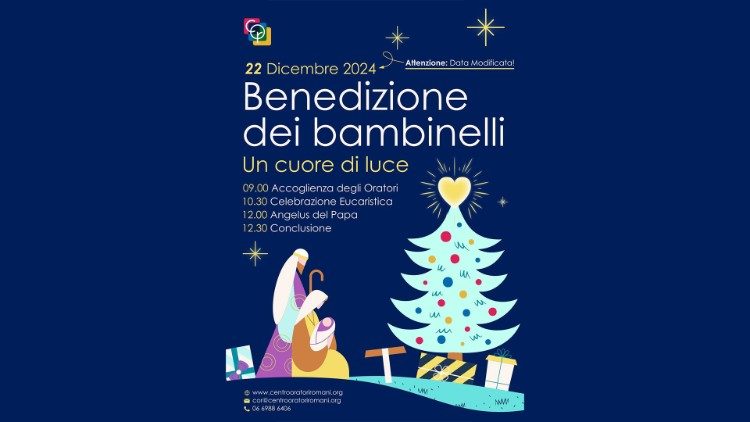 The flyer for the blessing bambinelli initiative