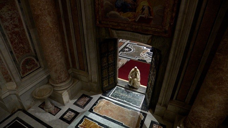 File Photo of Pope Francis' Opening of the Holy Door of St. Peter's Basilica (24 December 2024)