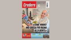 Das Titelbild der Zeitschrift "Credere" mit dem Papst-Interview