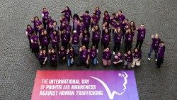 young ambassadors in Rome for the World Day of Prayer and Awareness Against Human Trafficking