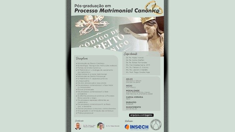 A programação do curso