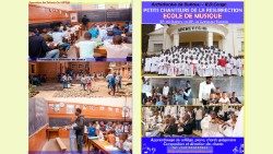 Différentes activités de l’école de musique des Petits Chanteurs de la Résurrection de Bukavu, en République Démocratique du Congo (RDC)