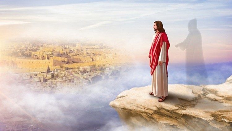 அலகையால் சோதிக்கப்படும் இயேசு