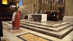 The prayer service in St Peter's Basilica
