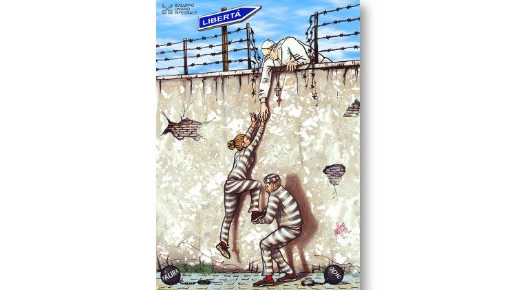 Ilustración de "Maupal" para acompañar el mensaje de Cuaresma del Papa Francisco. 