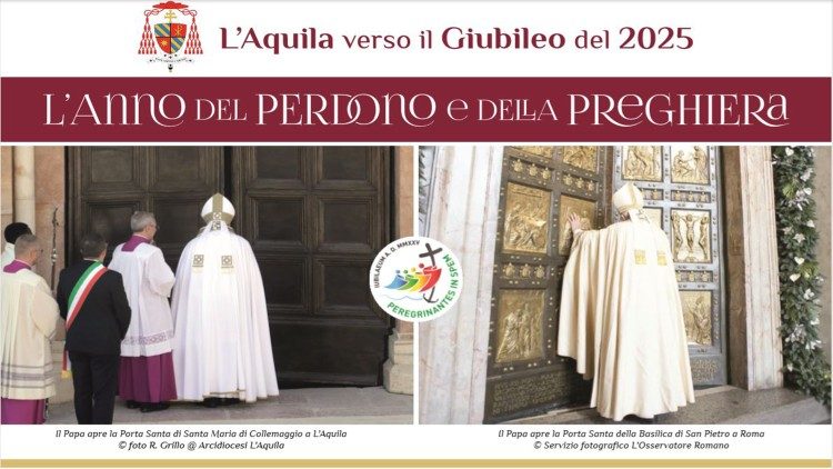 La locandina dell'Anno della Preghiera e del Perdono