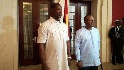 Presidente da República Umaro Sissoco Embaló e Nuno Gomes Nabian (Guiné-Bissau)