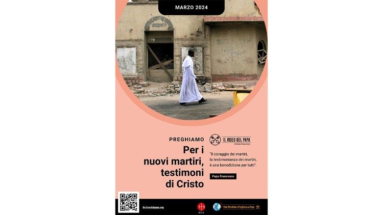La locandina delle intenzioni di preghiera del Papa per il mese di marzo