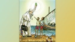 La ilustración de Maupal para acompañar el Mensaje del Papa para la Cuaresma 2024