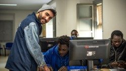 Mohamed El Harrak has managed to transform his harsh experience as an unaccompanied minor migrant in Spain into a service for society. (Giovanni Culmone/Global Solidarity Fund)