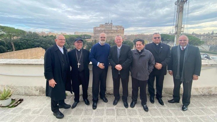 Presidencia de la CNBB en visita a Radio Vaticana - Vatican News - 11 de enero de 2024.