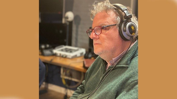 2024.01.18 Il compositore Fabrizio De Rossi Re negli studi di Radio Vaticana
