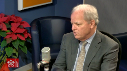 Axel van Trotsenburg, Vizedirektor der Weltbank, beim Interview in unseren Studios 