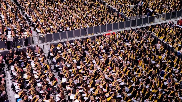 Encuentro internacional de coros en el Vaticano - 7 de junio de 2024.