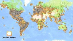 Ứng dụng "Horarios de Misa" - Giờ Thánh lễ