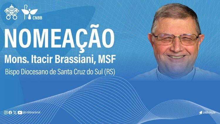 Dom Itacir Brassiani é o novo bispo da Diocese de Santa Cruz do Sul (RS).