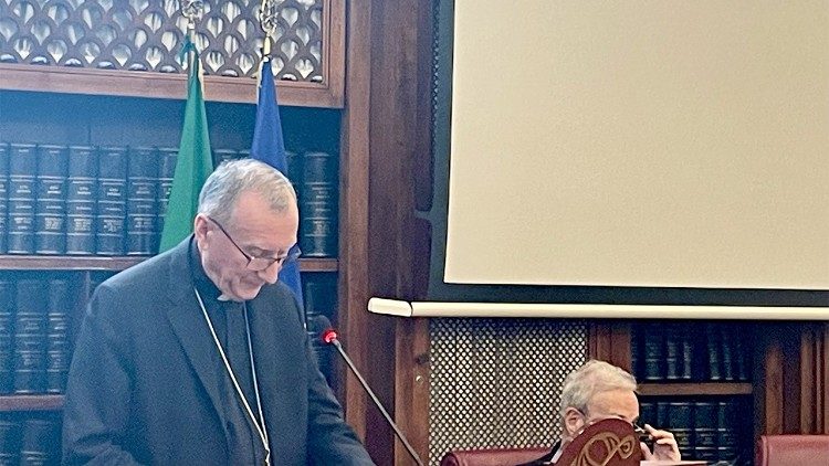 Il cardinale Parolin a Palazzo Madama