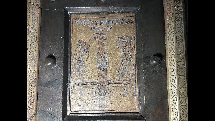 Un dettaglio della Porta Santa