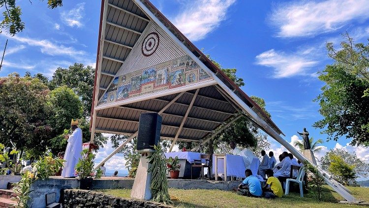 A chapel marking the spot where PNG's first Mass was celebrated
