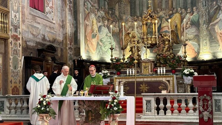 Un momento della celebrazione 