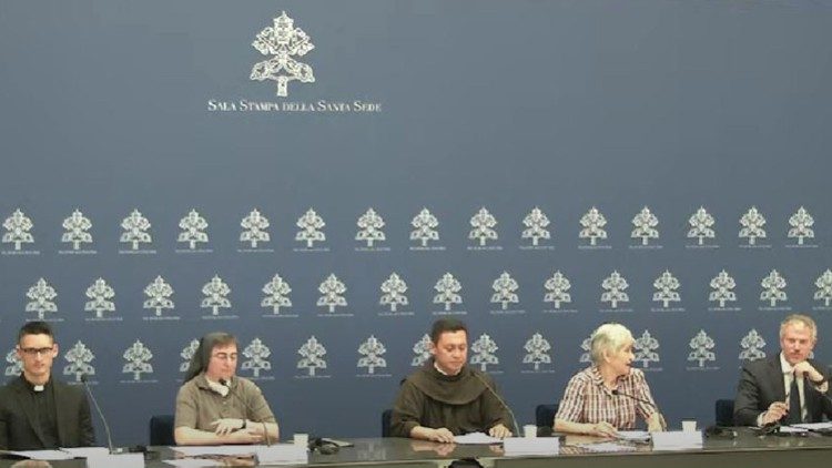 Presentación del mensaje del Papa Francisco para la Jornada Mundial de Oración por el Cuidado de la Creación en la Oficina de Prensa de la Santa Sede.