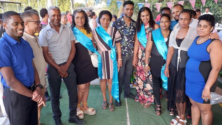 A equipa organizadora do evento em Aprília