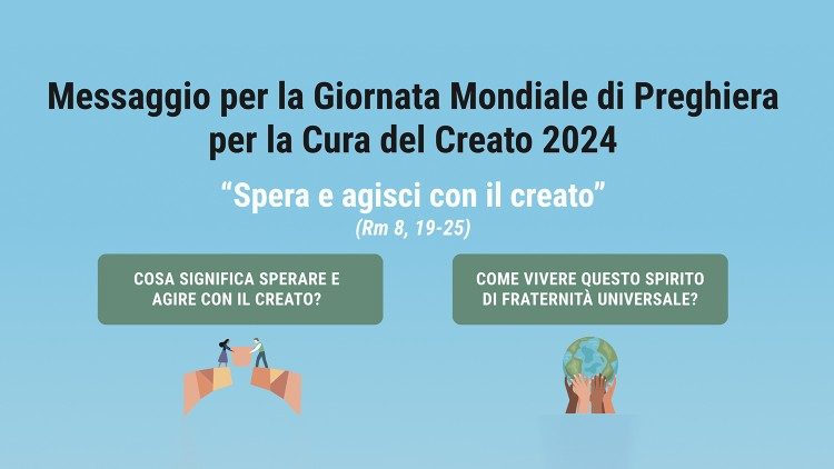 L' infografica sulla Giornata Mondiale di Preghiera per la Cura del Creato 2024 realizzata dal Dicastero per il Servizio dello Sviluppo Umano Integrale